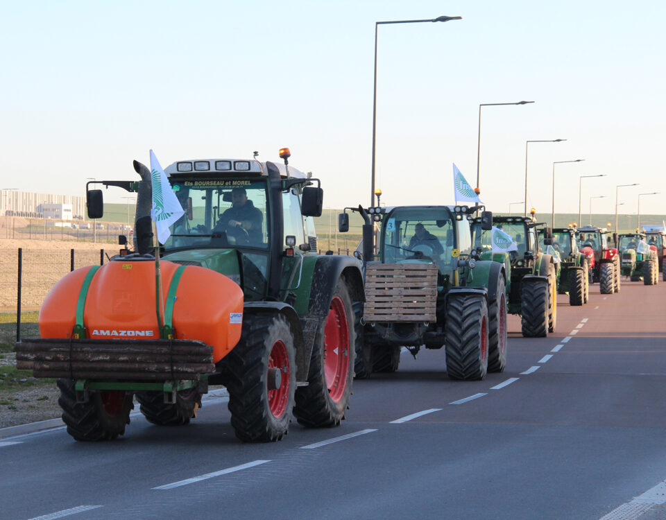 manifestation tracteurs opération escargot