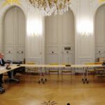 Romain Royet, préfet de la Marne, a piloté la rencontre avec la profession agricole (FDSEA, JA et Chambre d’agriculture) accompagné par ses administrations (DDT et DDETSPP) et le secrétaire général de la Préfecture. CP FDSEA51